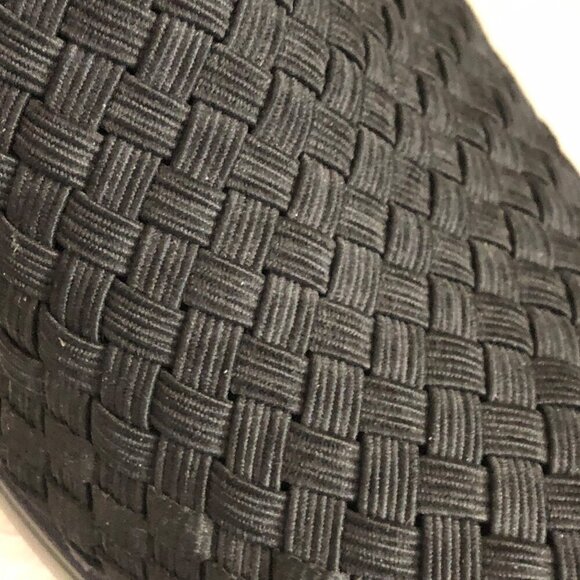 Woven Black Ankle Boots With Block Heel By White Mountain Women's Size 10 - Picture 7 of 10